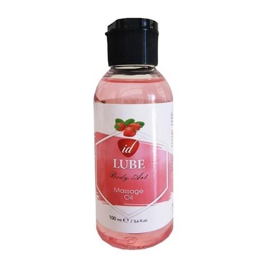 ID Lube Çilek Aromalı Masaj Yağı 100 ml