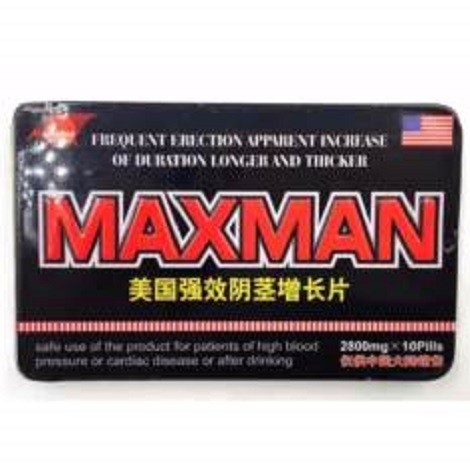 MaxMan Cinsel Gücü Artırıcı Ereksiyon Hapı 2800 mg 10 Tablet