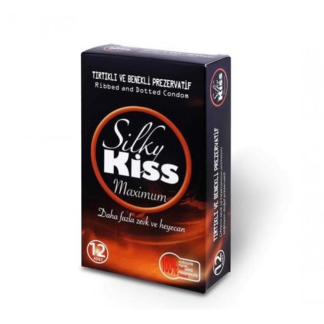 Silky Kiss Maximum Tırtıklı Benekli Prezervatif