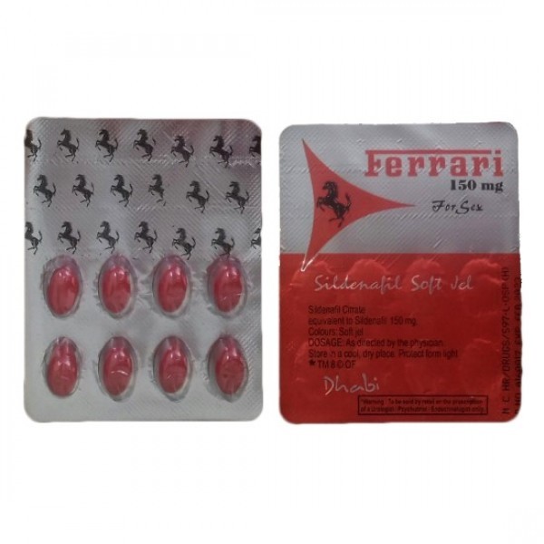 Ferrari 150 mg Sildenafil Soft Jel Kırmızı