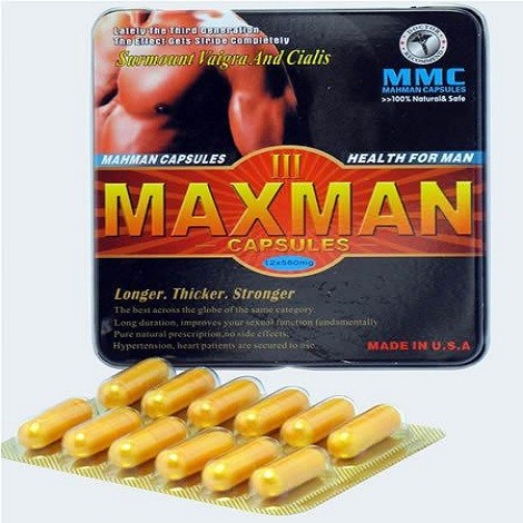 Max Man 3 Cinsel İstek Artırıcı Ereksiyona Kesin Çözüm 2500 mg x 10 Tablet